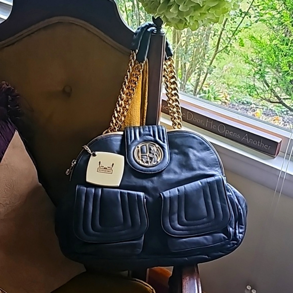 🖤NEW WITH TAG🖤 Luxurious Henri Bendel Satchel w Mirror - Picture 5 of 17
